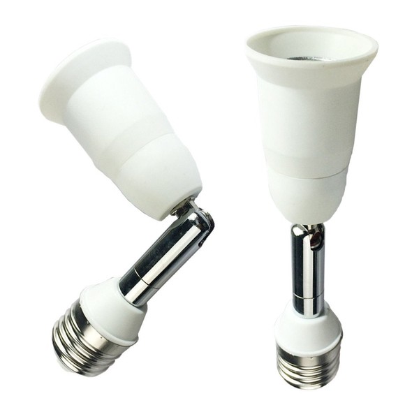 DZYDZR Pack of 2 White 14 cm Long Extension E27