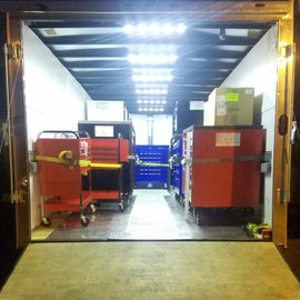 Ampper 12V 300 LEDs Interior Van Lights, LED Ceiling Lights for Van RV Boats Caravans Trailers and More (100 Modules, White)