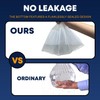 10L Bin Liners Extra Strong Dustbin Waste Bags For Round,
