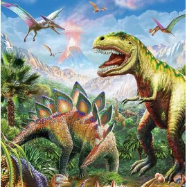 YABROS DIY Dinosaur World Puzzle Tyrannosaurus Rex 2000 Piece Jigsaw Puzzle Kids Adult