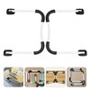 2Pcs Folding Bed Table Legs, Metal Desk Legs with Anti-Slip