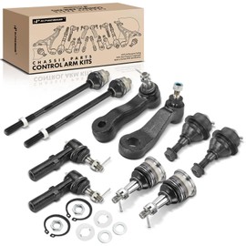 A-Premium Set of 10, Front Upper & Lower Ball Joint, Inner & Outer Tie Rod End, Compatible with 2001-2010 - Chevy Silverado 1500 HD (Classic), Avalanche, Suburban, GMC Sierra, Yukon XL 2500, Hummer H2
