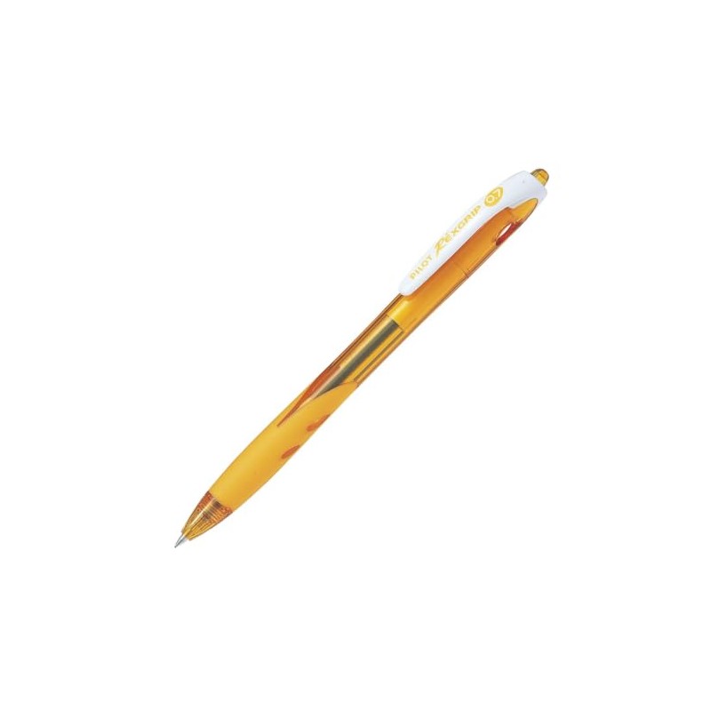Pilot Oil Based Ballpoint Pen Rex Grip 0.7 Yellow/Black Ink,