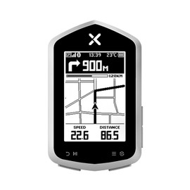 XOSS NAV Plus GPS Bike Computer with Bluetooth, 2.4"" Ant+ Bike Computer Wireless with 33hs Long Battery Life, IPX7 Waterproof Map Navigation Bike Computer with Auto Backlight & Rear 3D Video, Black