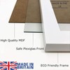 A4 White Picture Frame White Along Safe Perspex Sheet &