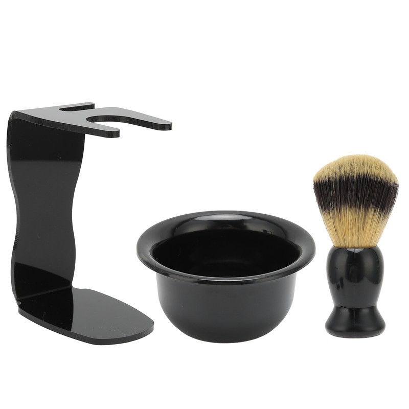 3pcs Shaving Brush Set Beard Shaving Brush Bowl Safety Shaving