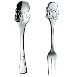 Nagao Marine Mate Spoon Fork Octopus Set of 2 Made in Japan