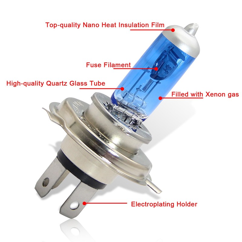 DZG - H4 P43t Halogen Bulbs - 12V 60/55W Super
