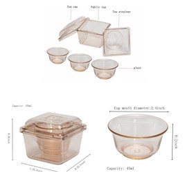 AUUKYII Disposable Kung Fu Tea Set,Portable Kung Fu Tea Tea Infuser ，Teapot And Teacup Set,Suitable For Business Trips, Travel, Hotels, Families, Outdoor Adult Tea Sets