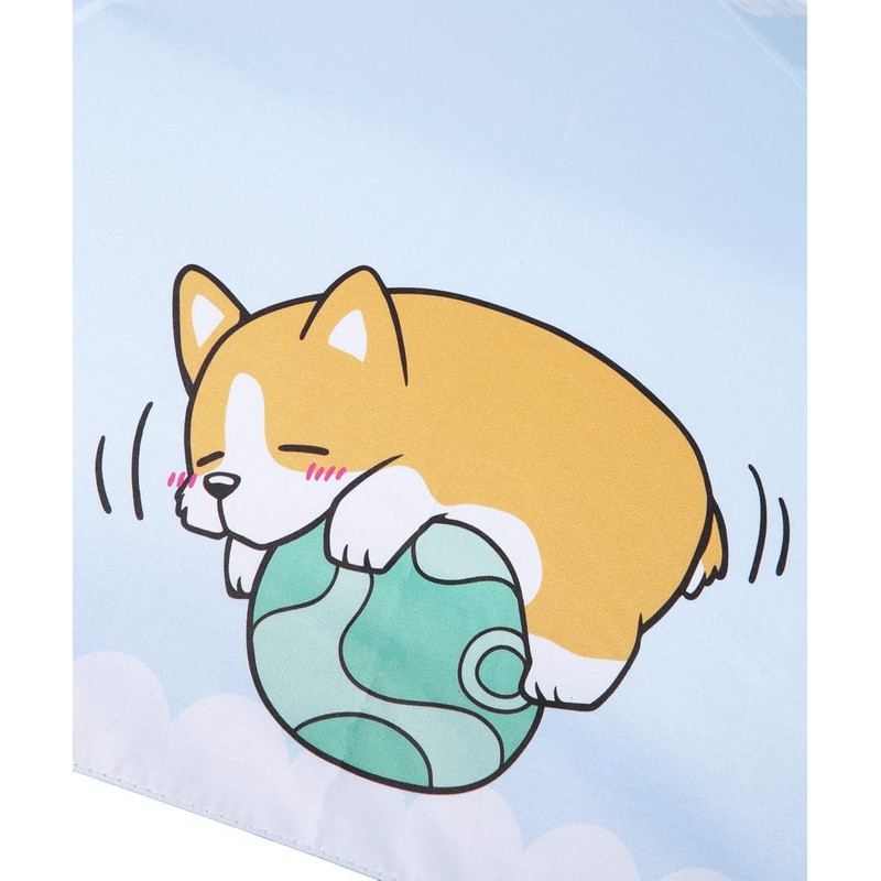 Nayothecorgi Corgi Themed Umbrella, Blue, 10" x 2.5" x 2.5",