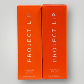 Project Lip (2) Project Lip Hydrating Plumping Lip Oil DUO 5.6ml/.018 fl oz UNSCENTED