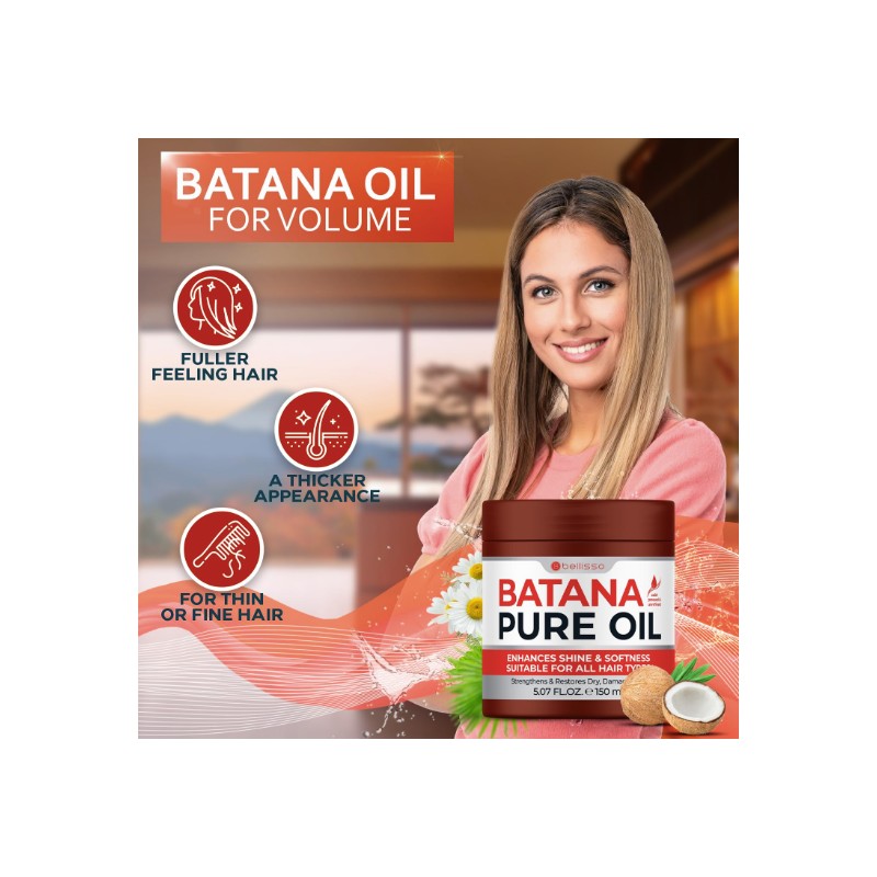 Batana Oil - Pure, Unrefined and Cold Pressed - Volumizing