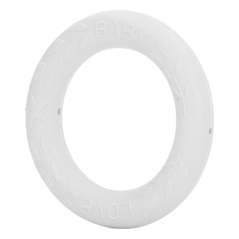 5pcs Baby Soft Silicone Teething Ring Toy Infant Safe Elastic