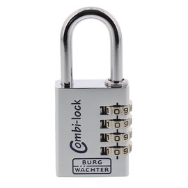 Burg Wächter 90 40 Chromo SB 40MM ALUM COMBI PADLOCK 9040SBCHR, 40 mm