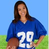 Violet Victoria & Fan Star Jewelry Deluxe Crystal Football Necklace
