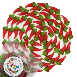 FirstChoiceCandy Red Hot Chili Peppers Spicy Gummy (2.2 Pound)