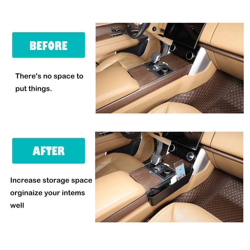 Heutamo Gear Shift Organizer Tray Compatible with Land Rover Range
