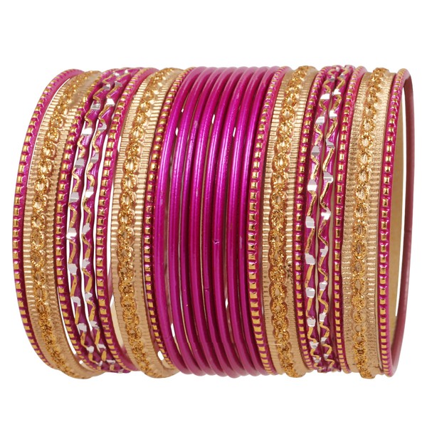Touchstone Colourful 2 Dozen Bangle Collection" Indian Bollywood Alloy Metal
