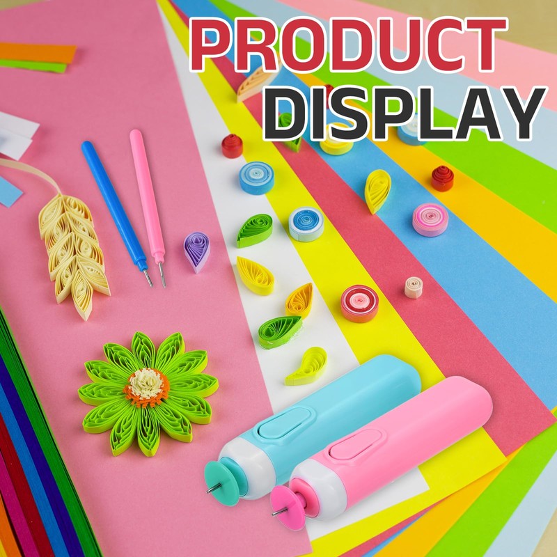 sourcing map Electric Quilling Pen, Plastic Quilling Needle Pen, Paper