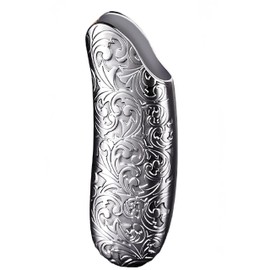 Metal Lighter Case Compatible BIC Standard J6 - Durable Lighter Cover and Holder Pouch for BIC Lighters, Vintage Design in Silver Gray