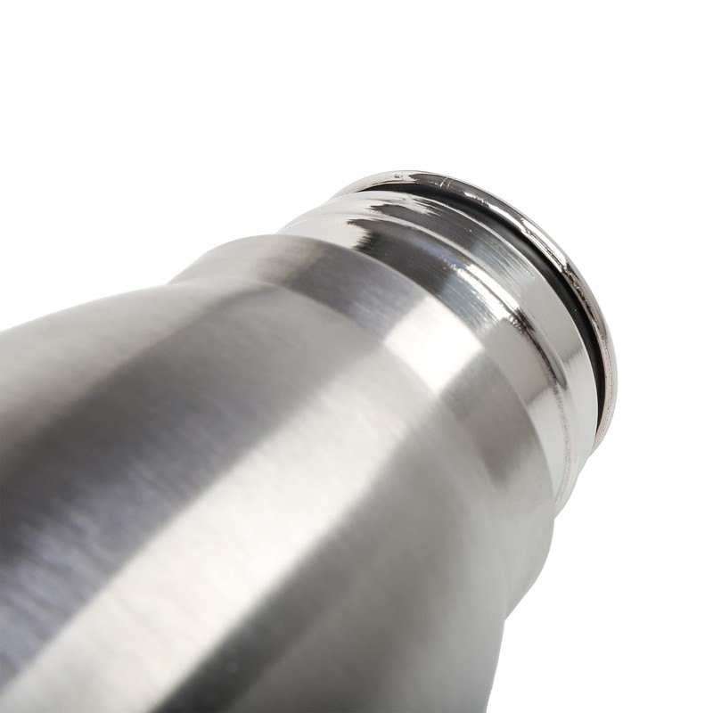 axentia Stainless Steel Water Bottle, Silver, Approx. 1 Litre