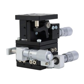 XYZ Linear Stage, 40x40mm 3 Axis XYZ Linear Stage Trimming Platform Bearing Tuning Slide Table Manual Displacement Platform