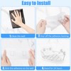 EEKEDO Acrylic Corner Shower Caddy, Strong Adhesive Shower Organizer Clear