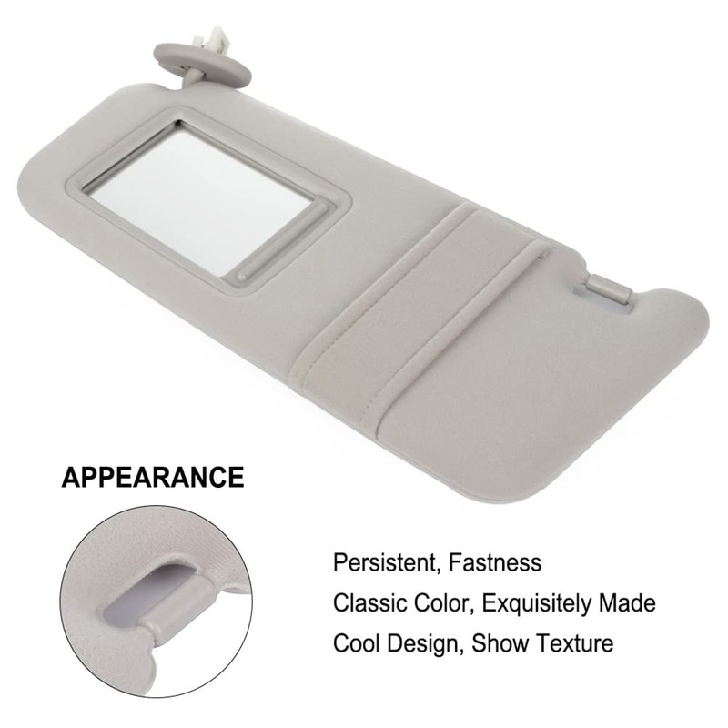 SCITOO Car Sun Visor Assbembly Left Driver Side Fit for