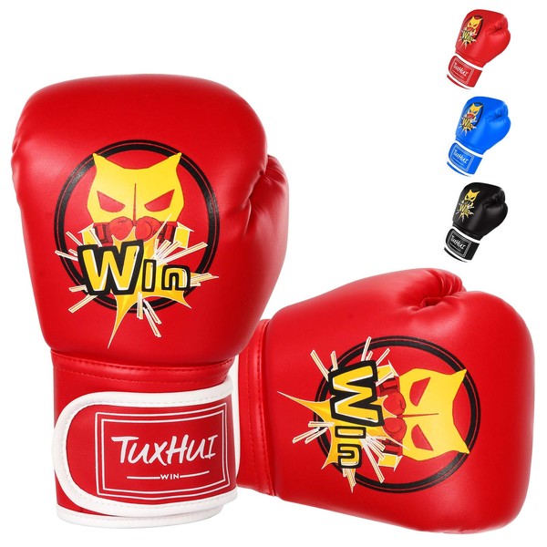 TUXHUI Kids Boxing Gloves for Kids Boys Girls Youth Age 5-12 Years Training Gloves for Punching Bag Kickboxing Muay Thai