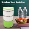 Stackable Stainless Steel Thermal Lunch Container Leakage Proof Retain Freshness