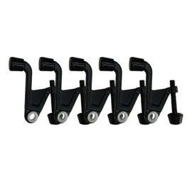 Design House 189076 Stop Door Hardware, 5-Pack, Matte Black, 5 Piece