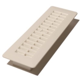 Decor Grates PL210-WH 2-Inch by 10-Inch Plastic Floor Register, White
