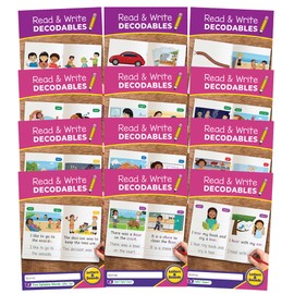 Junior Learning Read & Write Decodables Set B, The Science of Reading Supplementary Resources, Practice Handwriting, Learn to Read, for Ages 6+, Grade 1