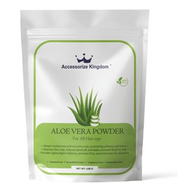 Accessorize Kingdom Herbal Face Pack Powder | 100% Natural & Organic Skincare | For Glowing Skin, Acne Control, Anti-Aging | All Skin Types | (100g, Aloe Vera)