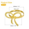 sourcing map 18Pcs Metal Napkin Rings, Butterfly Table Napkin Holders