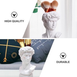 STOBOK Pen Holder Greek david pencil cup david head sculpture pencil cup holder Statue of David