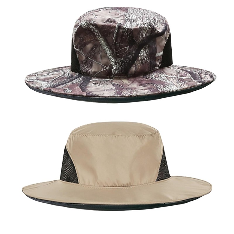 T Tersely 2 Pack Mosquito Head Net Hat,Breathable Outdoor Sun