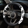 Cow Print Steering Wheel Cover, Universal 14.5-15 inch Breathable Microfiber