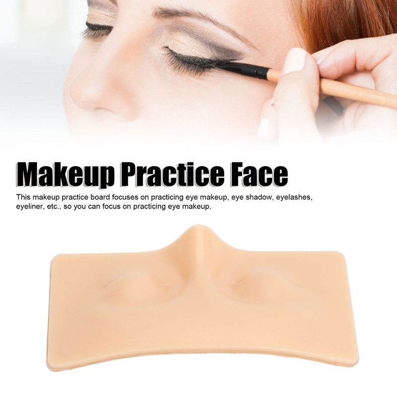 Makeup Practice Face 3D Silicone Face Eyes Makeup Mannequin Practice