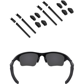 EZReplace Replacement Rubber Kits for Oakley Half Jacket/Half Jacket XLJ 2 Pairs (Black)