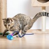 Bateruni Cat Ball Toy, Automatic Rotation, Glowing Up with Simulation