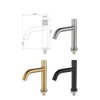 Basin Faucet Bathroom Single Cold Sink Faucet Crane 304 SUS