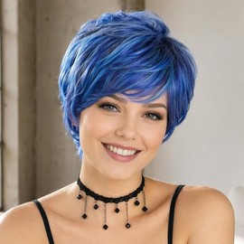 Peluca Corta Estilo Pixie Fchw, Pelucas Sintéticas Para Mujer, Pelucas De Moda Populares, Postizos Resistentes Al Calor, Peluca Para Mujer