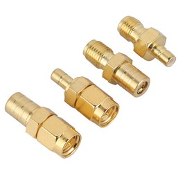 SMB to SMA Adapter, 4 Types RF Adapter SMA Adapter to SMB Connector RF Converter Set for DAB Car Radio Antenna