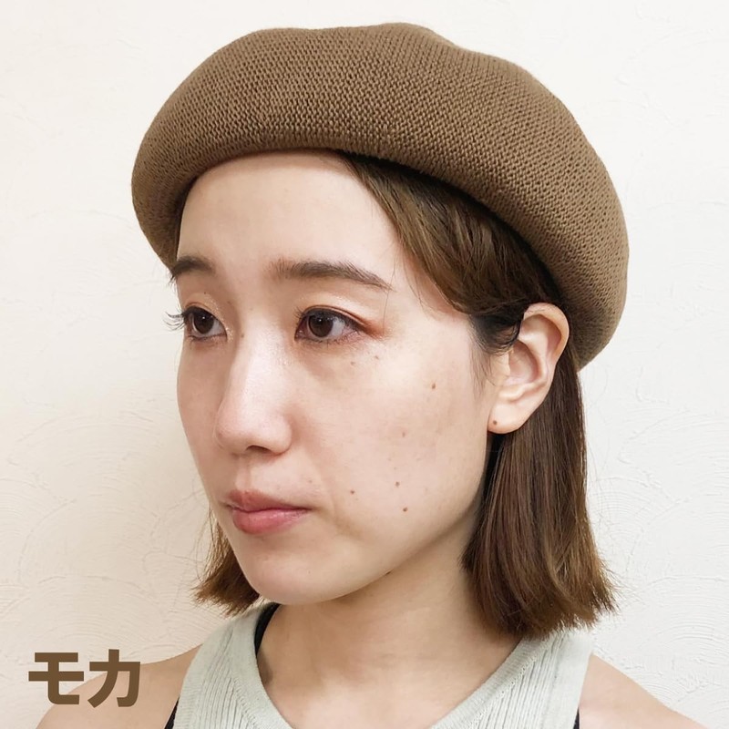 Basic Arch Cotton Thermo Beret Women's Cotton Thermo Yarn Lightweight