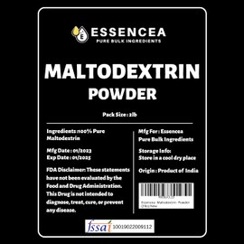 Essencea Maltodextrin Powder 5lb Pure Bulk Ingredients | Carbohydrate Powder - Carb Powder - Workout Powder Bulk Bag (80 Ounces) [Packaging May Vary]