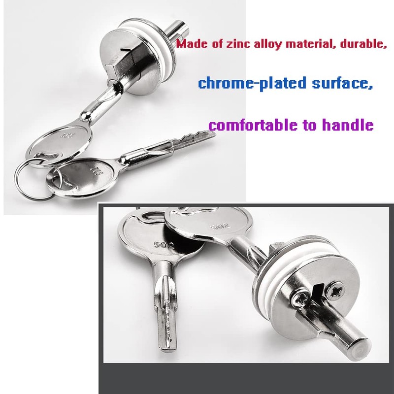 WANLIAN Glass Lock Sliding Door Lock with Key