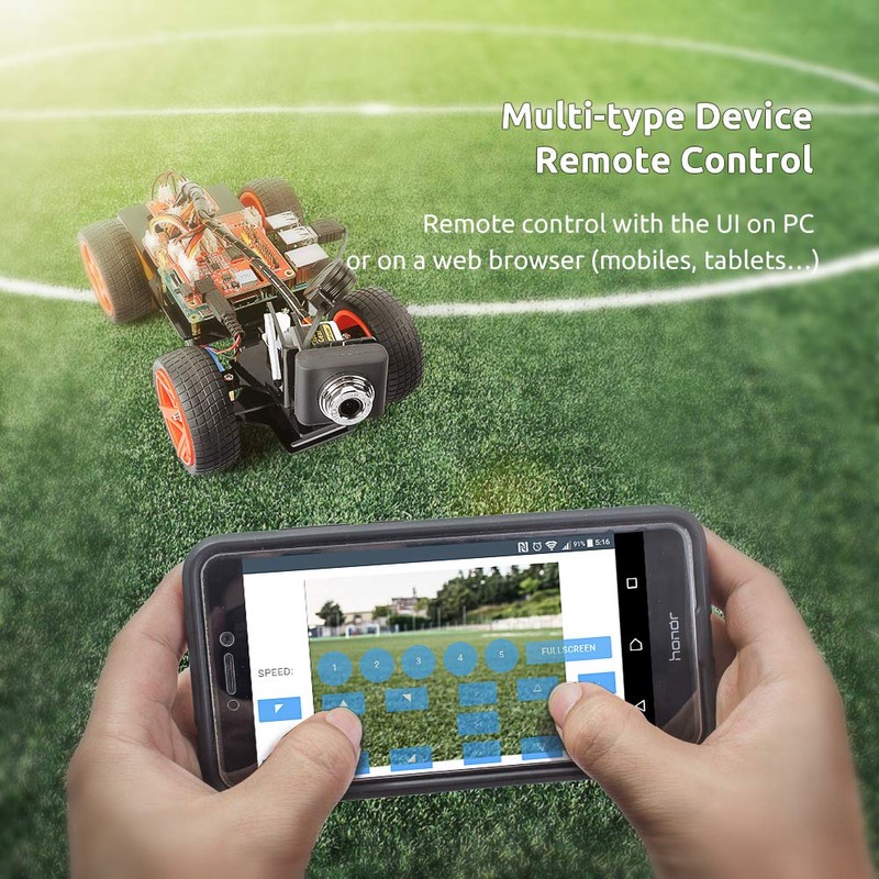 Sunfounder Smart Video Car Kit V2.0 Raspberry Pi 4 Model