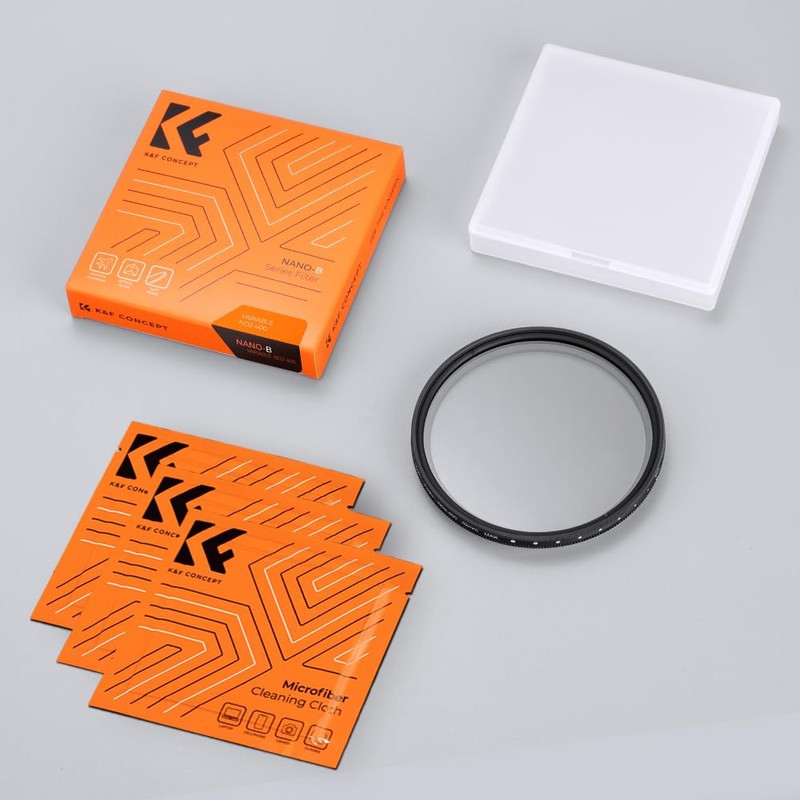 K&F Concept 62mm Variable ND Filter ND2-400 Variable Dimming Filter