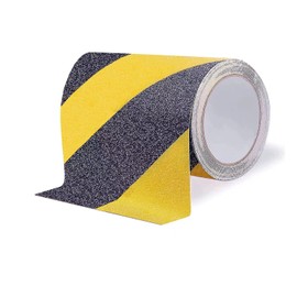 Qingluan Non Slip Tape, 6 inch x 33 feet, Non Skid Safety Tape for Steps Outdoor Waterproof, Heavy Duty Grip Tape for Concrete Floors, Yellow